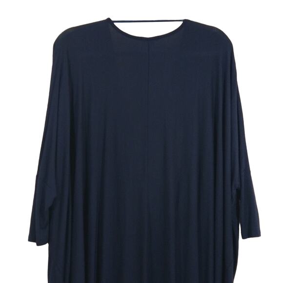 A Silence + Noise Women's Navy Blue Twist Front Oversized Top Shirt Tunic XS - Picture 8 of 13